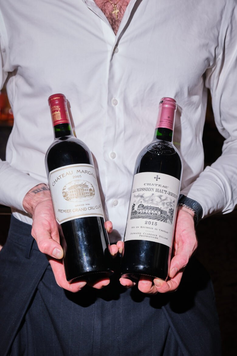 bouteilles de vin rouge